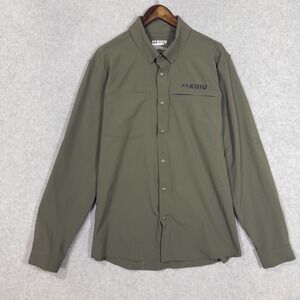 Kuiu Mesa Shirt Snap Long Sleeve Hunting Vented Outdoor Fishing Green Men XL